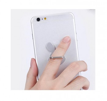 Prsten na mobilní telefon TopQ Králíček stříbrný2