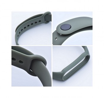 Silikonový řemínek TopQ pro chytré hodinky Xiaomi Mi Band 5-6-7 zelený