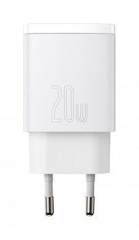 Rychlonabíječka Baseus Compact 20W pro iPhony včetně datového kabelu bílá