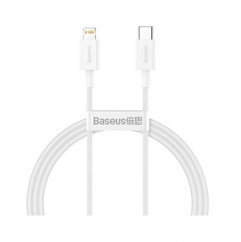 Rychlonabíječka Baseus Compact 20W pro iPhony včetně datového kabelu bílá 2