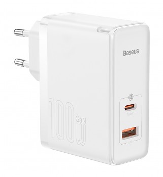 Rychlonabíječka Baseus GaN5 Pro 100W včetně USB-C datového kabelu bílá2