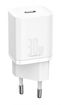 Rychlonabíječka Baseus Super Si 30W bez kabelu bílá (CCSUP-J02)