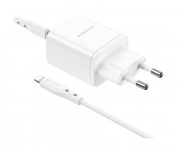 Rychlonabíječka Borofone BN9 pro iPhone bílá 35W 1