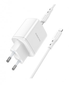 Rychlonabíječka Borofone BN9 pro iPhone bílá 35W 3