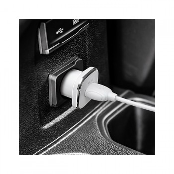 Rychlonabíječka do auta Borofone BZ12A 18W včetně USB-C datového kabelu bílá4