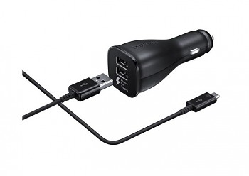 Originální rychlonabíječka do auta Samsung EP-LN920BB + datový kabel USB-C (Type-C) Dual