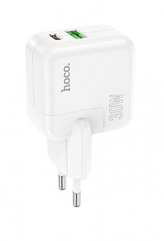 Rychlonabíječka HOCO C111A pro iPhone včetně Lightning kabelu 30W bílá