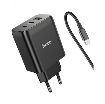 Rychlonabíječka HOCO N18 včetně USB-C datového kabelu černá 65W 3