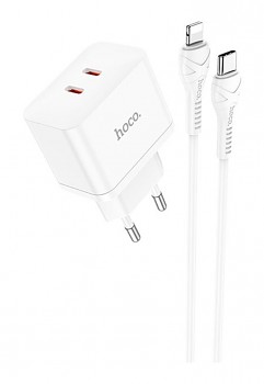 Rychlonabíječka HOCO N29 pro iPhone včetně Lightning kabelu 35W bílá2