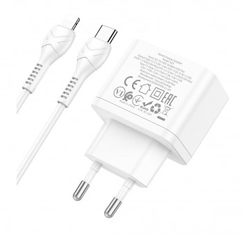 Rychlonabíječka HOCO N29 pro iPhone včetně Lightning kabelu 35W bílá3