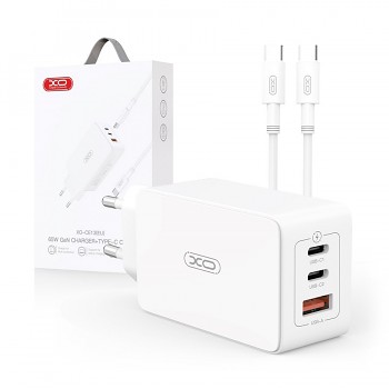 Rychlonabíječka XO CE13 vč. datového kabelu USB-C 65W bílá