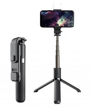 Bluetooth tripod selfie tyč Techsuit L03s černá