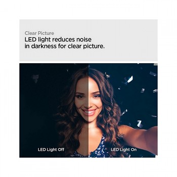 Bluetooth LED selfie tyč Spigen S550W 1