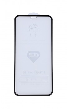 Tvrzené sklo FullGlue na iPhone XR 5D černé