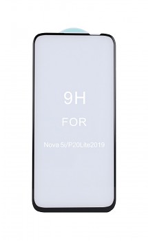 Tvrzené sklo FullGlue na Huawei P40 Lite 5D černé