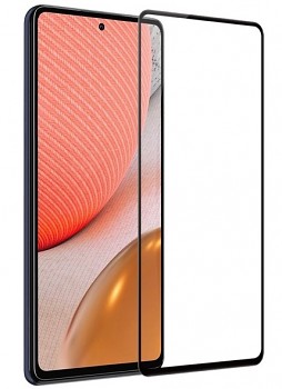 Tvrzené sklo Blue Star na mobil Samsung A72 Full Cover černé