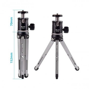 Stativ pro mobilní telefon - fotoaparát Xiletu MT-26 + XT-15 černo-šedý