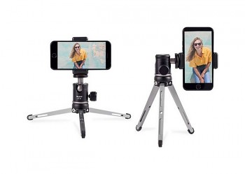 Stativ pro mobilní telefon - fotoaparát Xiletu MT-26 + XT-15 černo-šedý 4