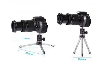 Stativ pro mobilní telefon - fotoaparát Xiletu MT-26 + XT-15 černo-šedý 5