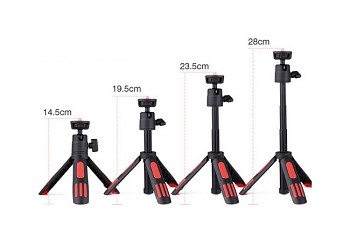 Stativ pro mobilní telefon - fotoaparát Mini Tripod M12 černo-červený