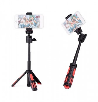 Stativ pro mobilní telefon - fotoaparát Mini Tripod M12 černo-červený