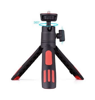 Stativ pro mobilní telefon - fotoaparát Mini Tripod M12 černo-červený