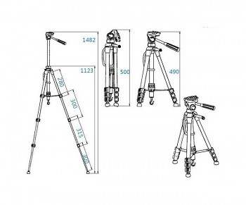 Stativ pro mobilní telefon - fotoaparát Somita ST-666 černý