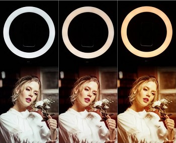Stativ Ring Light FILL 13″ s LED osvětlením černý I