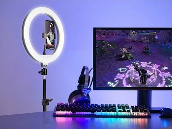 Stativ Ring Light FILL 13″ s LED osvětlením černý II