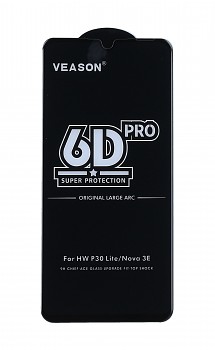 Tvrzené sklo Veason na Huawei P30 Lite Full Cover černé