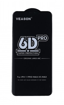 Tvrzené sklo Veason na iPhone 11 Pro Max Full Cover černé