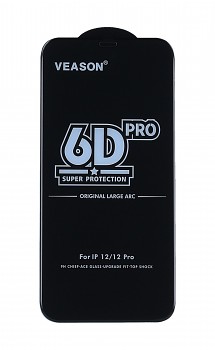 Tvrzené sklo Veason na iPhone 12 Pro Full Cover černé