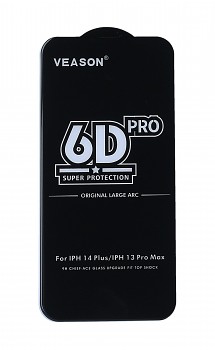 Tvrzené sklo Veason na iPhone 13 Pro Max Full Cover černé