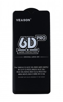 Tvrzené sklo Veason na Samsung A12 Full Cover černé