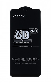 Tvrzené sklo Veason na Samsung A50 Full Cover černé