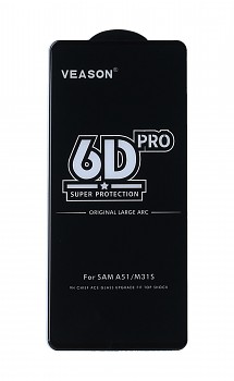 Tvrzené sklo Veason na Samsung A51 Full Cover černé