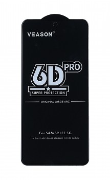 Tvrzené sklo Veason na Samsung S21 FE Full Cover černé