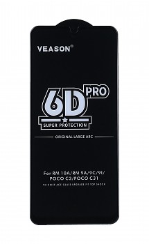 Tvrzené sklo Veason na Xiaomi Redmi 10A Full Cover černé