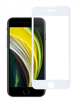 Tvrzené sklo Blue Star na iPhone SE 2020 Full Cover bílé