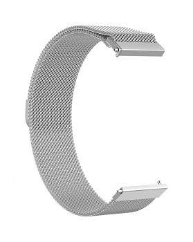 Univerzální ocelový řemínek Watchband W009 22 mm stříbrný