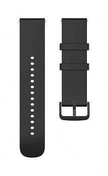 Univerzální silikonový řemínek Watchband W001 20 mm černý 2