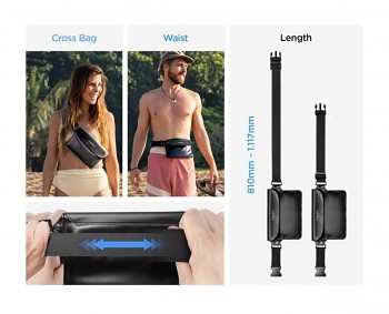 Univerzální vodotěsné pouzdro Spigen A621 černé Double Pack 6