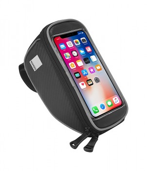 Vodotěsné pouzdro SAHOO pro mobilní telefon na řídítka kola černé