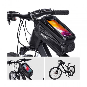 Vodotěsné pouzdro WildMan MS77 na rám kola černé 1L 3