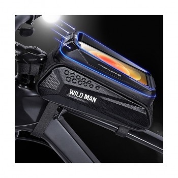 Vodotěsné pouzdro WildMan MS77 na rám kola černé 1L 6