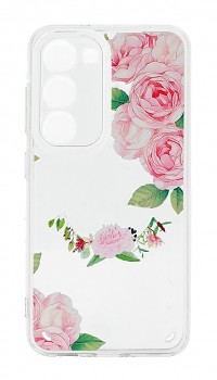 Zadní kryt Tel Protect Flower na mobil Samsung S23 s růžovými květy