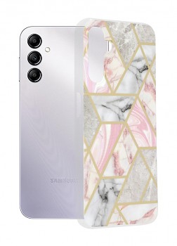 Zadní pevný kryt na Samsung A14 Marble Pink Hex