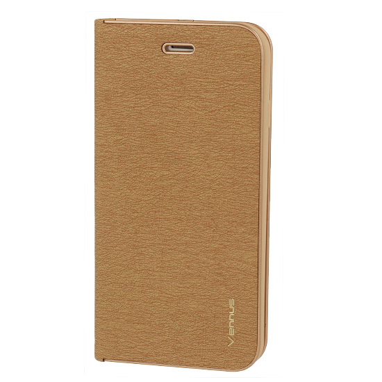 Levně Pouzdro Vennus Book s rámečkem pro Iphone 13 Mini zlaté