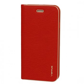 Pouzdro Vennus Book s rámečkem pro Samsung Galaxy S22 Plus červené