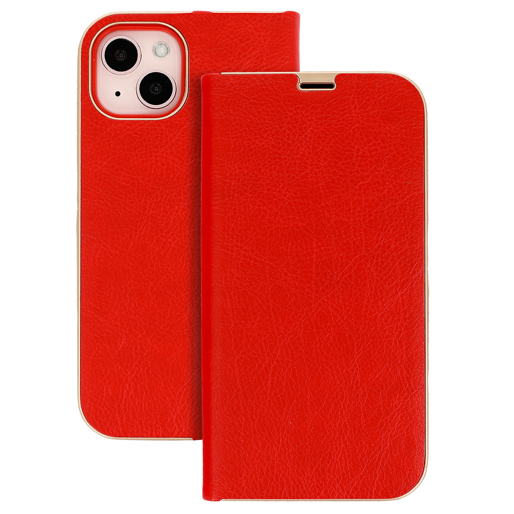 Levně Pouzdro typu kniha s rámečkem pro Xiaomi Redmi Note 11 Pro/Note 11 Pro 5G červené